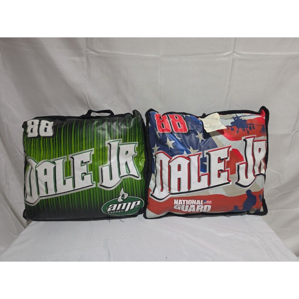 2 Stadium Seat Cushions Dale Earnhardt Jr #88 NASCAR AMP Energy & National Guard